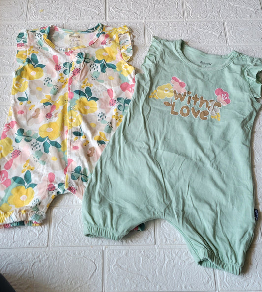 Pack of two rompers