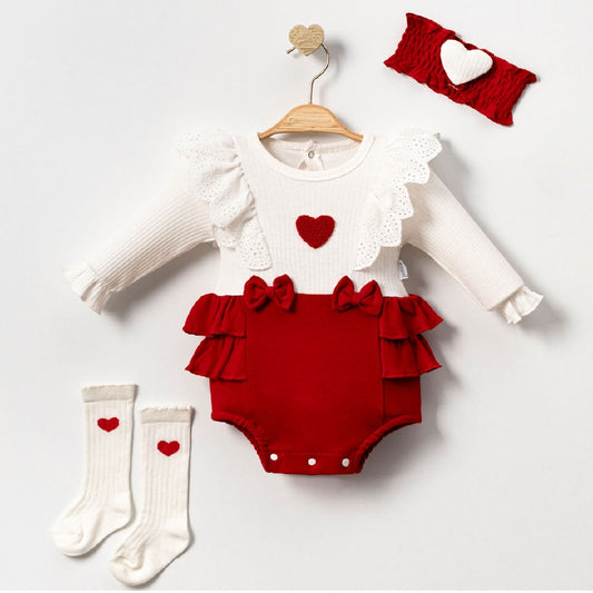 3PC LOVE BODYSUIT SET